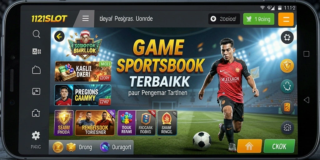 Tampilan dinamis dan menarik dari gameplay 1121SLOT di Sportsbook.