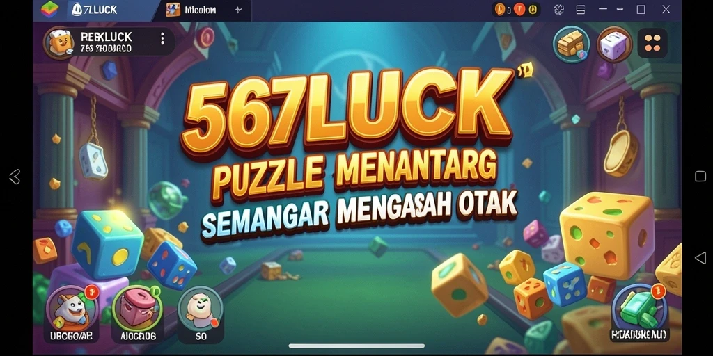 Tampilan menarik gameplay puzzle dari 567LUCK yang menantang.