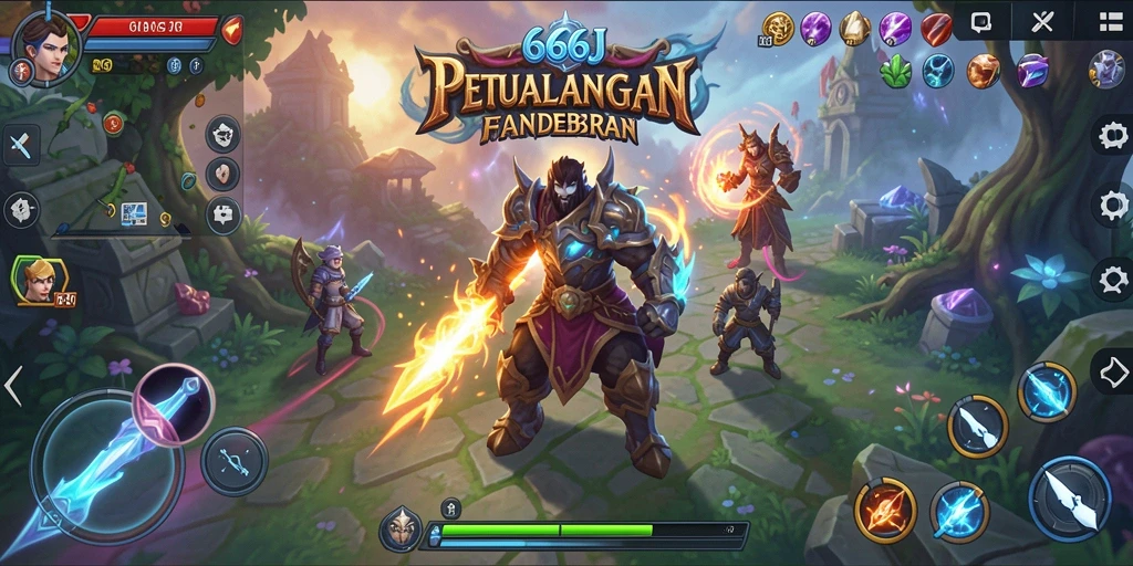 Gameplay menyenangkan dan grafis menawan dari game RPG 666J.