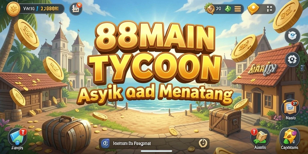 Screenshot gameplay menampilkan keseruan dan strategi bisnis dalam 88MAIN.