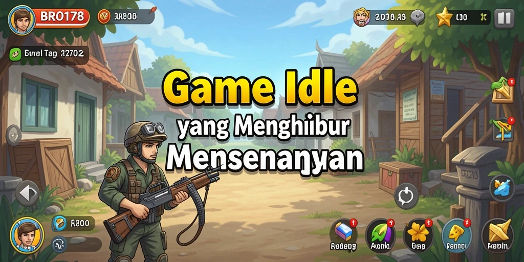 Tampilan gameplay BRO178 yang menawan dalam sesi Idle.