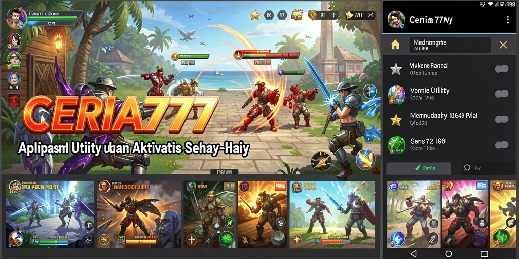 Screenshot utama CERIA777 menampilkan fitur pengingat tugas yang intuitif dan mudah digunakan.