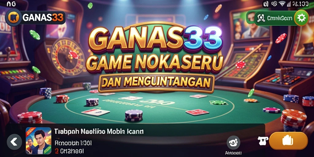 Tampilan menarik dari gameplay Kasino di GANAS33.