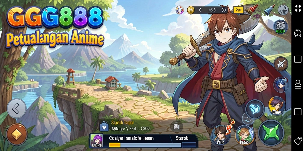 Tampilan gameplay GGG888 yang menarik dan penuh warna.