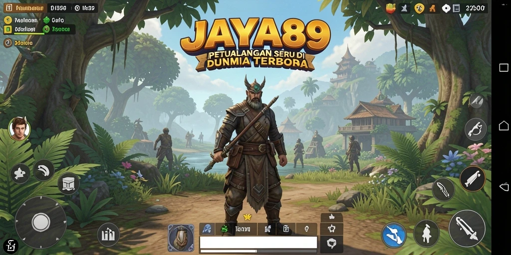 Screenshot gameplay JAYA89 menampilkan eksplorasi dunia terbuka yang memukau.