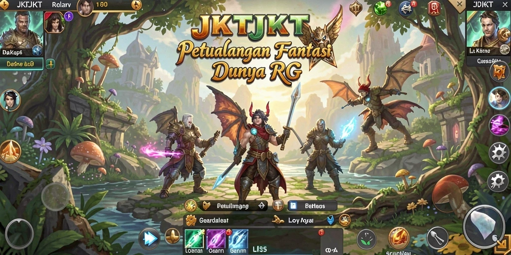 Tangkapan layar dari gameplay seru JKTJKT di dunia RPG.
