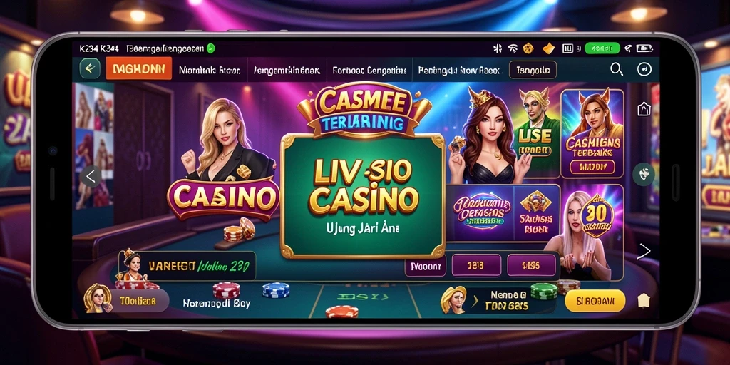 Tangkapan layar gameplay K234 dengan dealer langsung menghadirkan suasana kasino yang autentik.