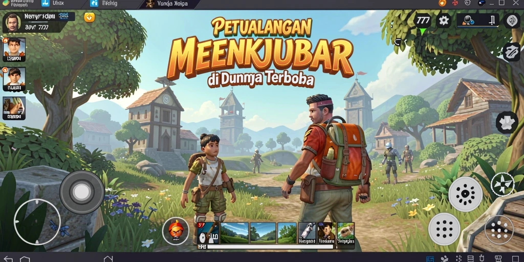 Tampilan gameplay L777 yang penuh petualangan di dunia terbuka.