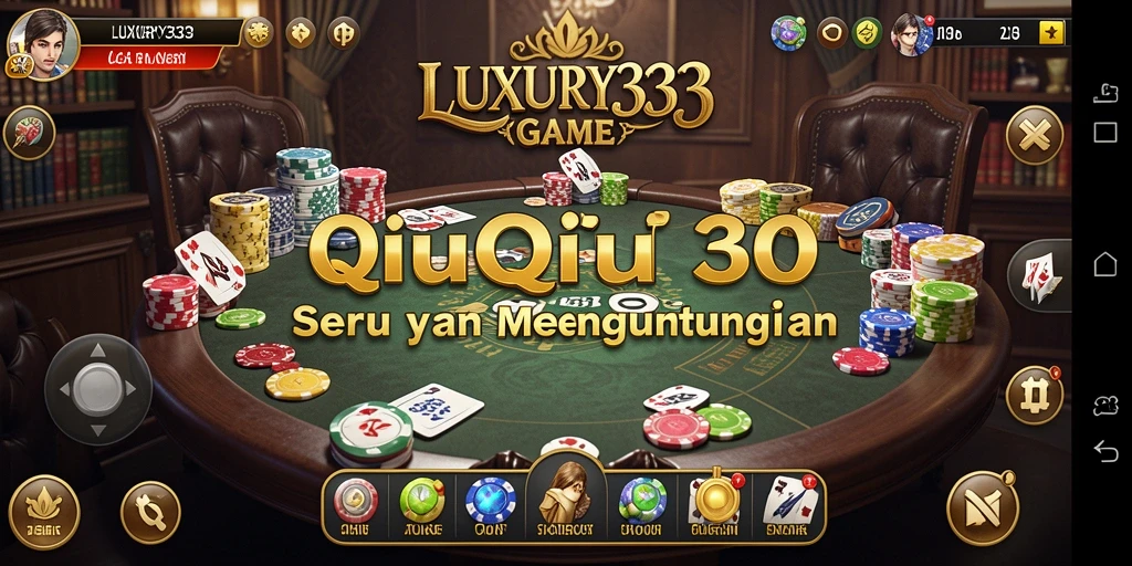 Tampilan menarik dari gameplay QiuQiu LUXURY333.