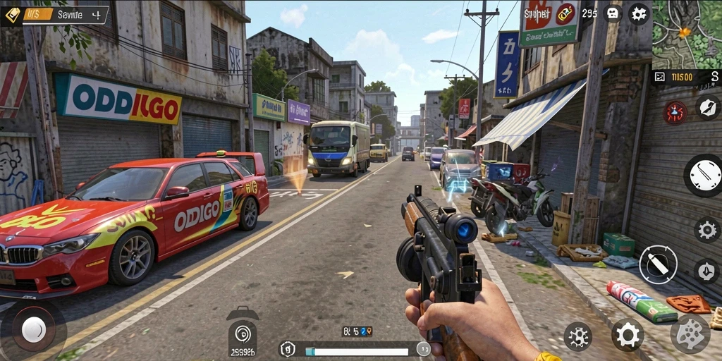 Tampilan gameplay menarik dari ODDIGO dalam suasana simulation.