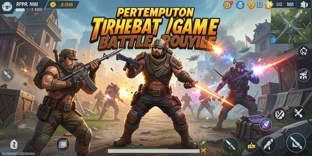 Screenshot gameplay RPRR yang memperlihatkan aksi pertempuran seru.