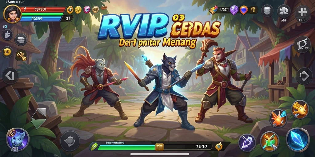 Tangkapan layar gameplay RVIP3 menunjukkan pertempuran strategi yang mendebarkan.