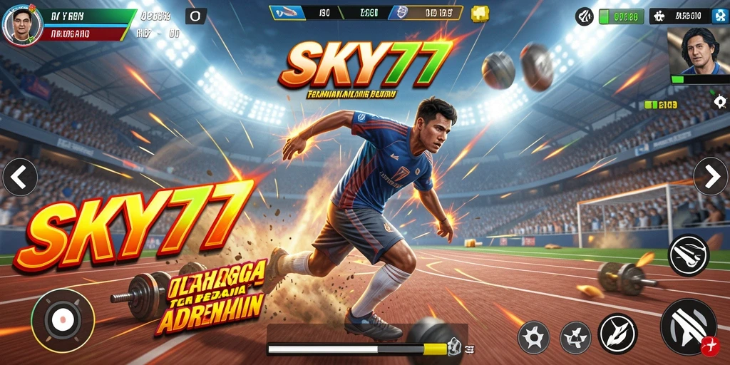 Tampilan menarik dari gameplay mengasyikkan di SKY77.