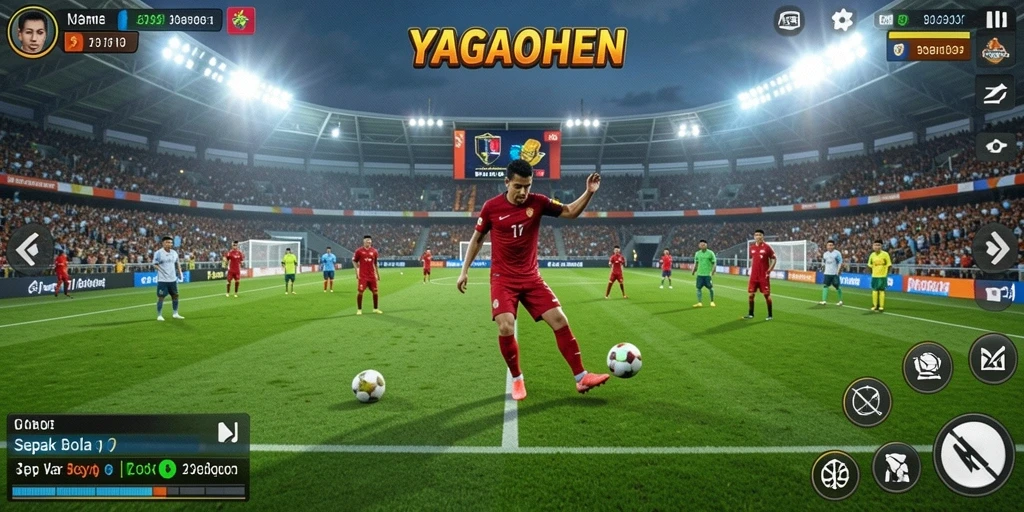 Tampilan gameplay dalam YAGAOHEN yang mengasyikkan dan realistis.